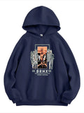 1 Pc Men's Fleece Printed Hoodie
