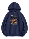 1 Pc Men's Fleece Printed Hoodie
