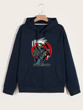 1 Pc Men's Fleece Printed Hoodie