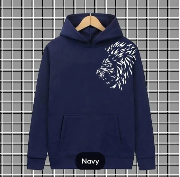 1 Pc Men's Fleece Printed Hoodie