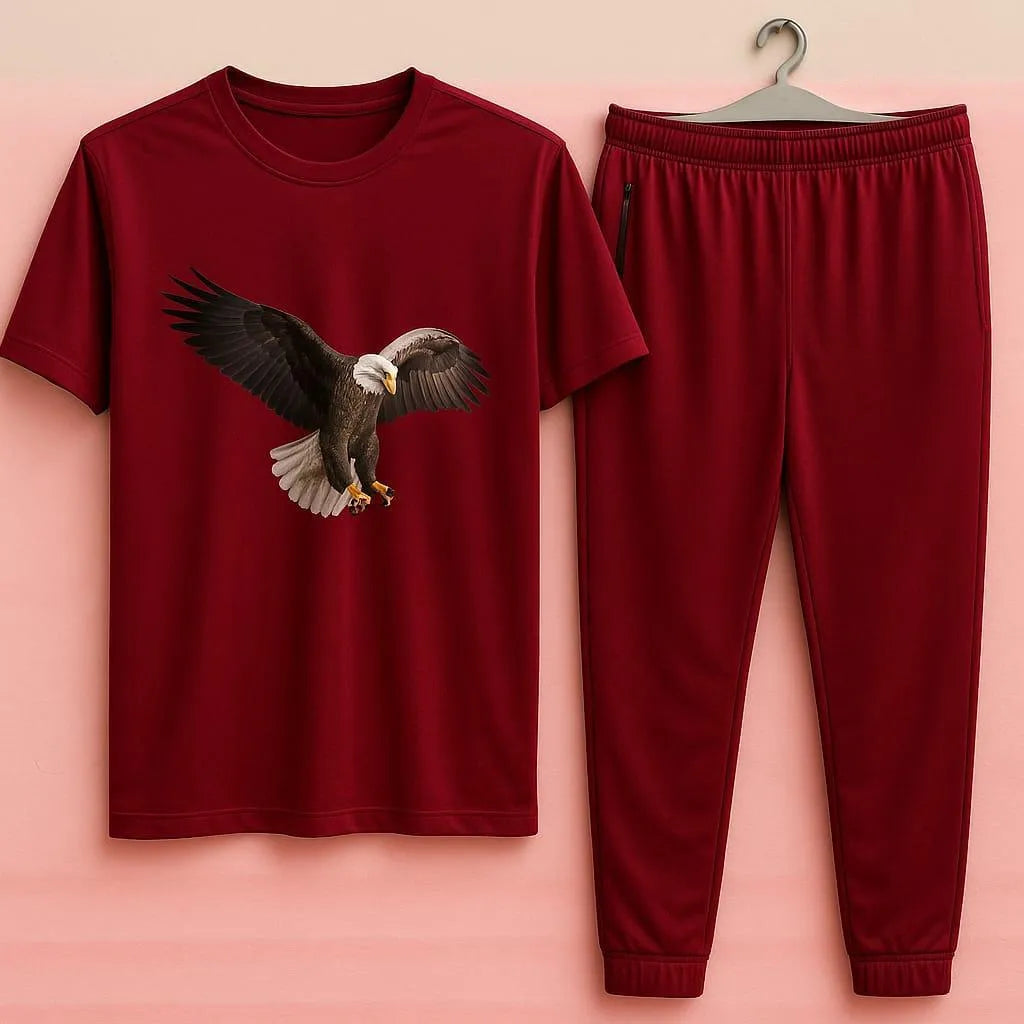 2 Pcs Men's Dri Fit Printed Track Suit