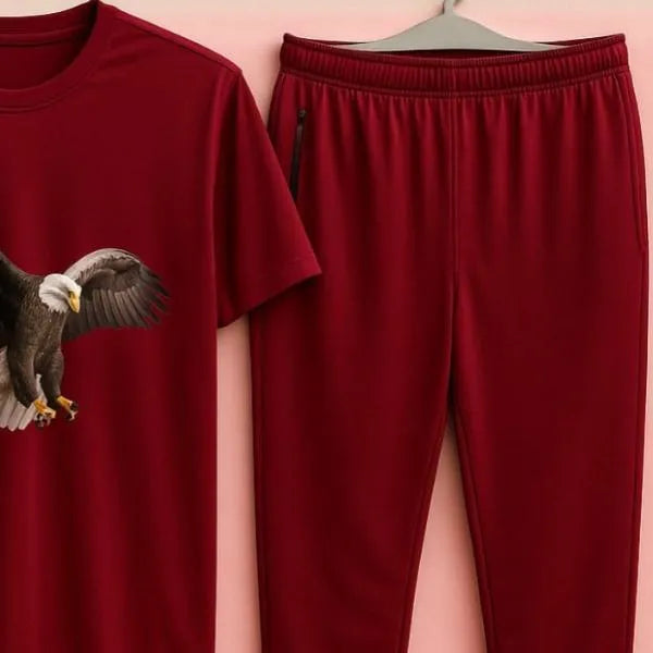 2 Pcs Men's Dri Fit Printed Track Suit