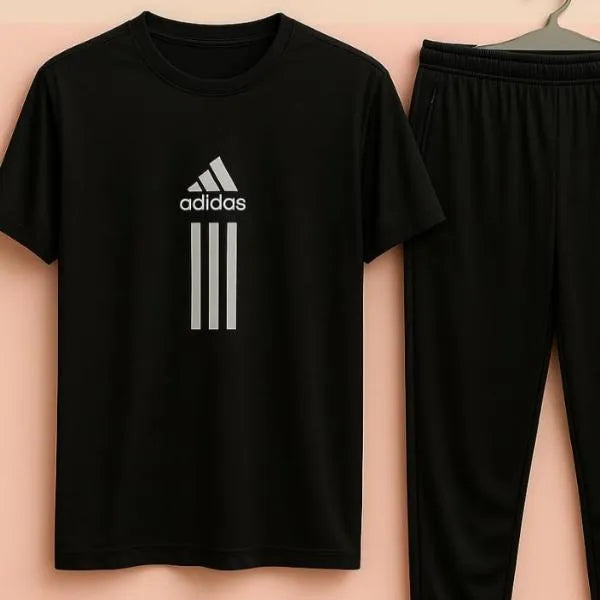 2 Pcs Men's Dri Fit Printed Track Suit