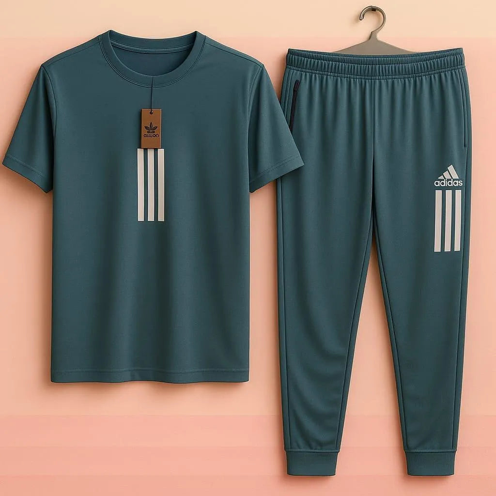 2 Pcs Men's Dri Fit Printed Track Suit